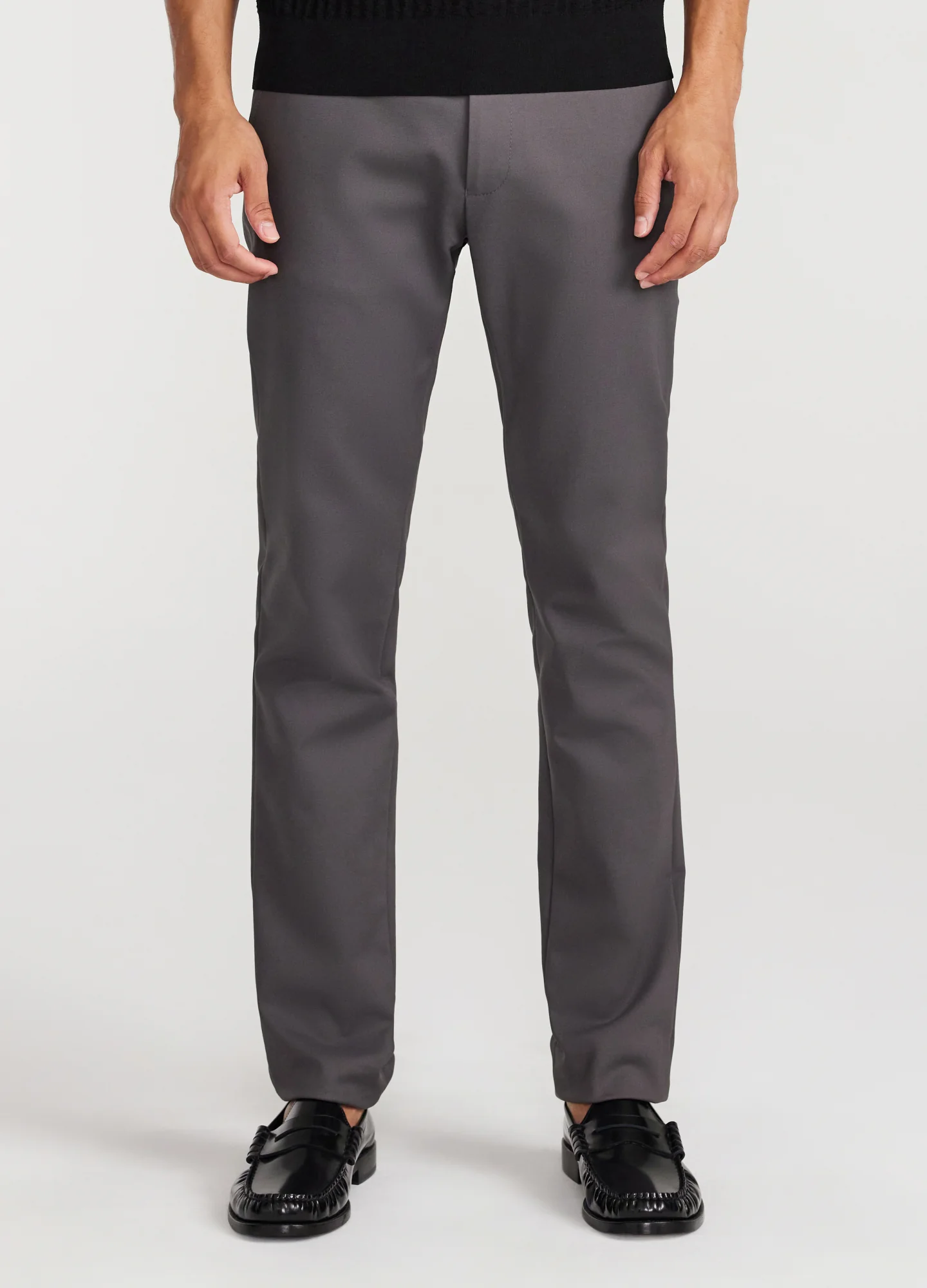 Tech Cotton Stretch Slim Pants Steel Grey - Image 3
