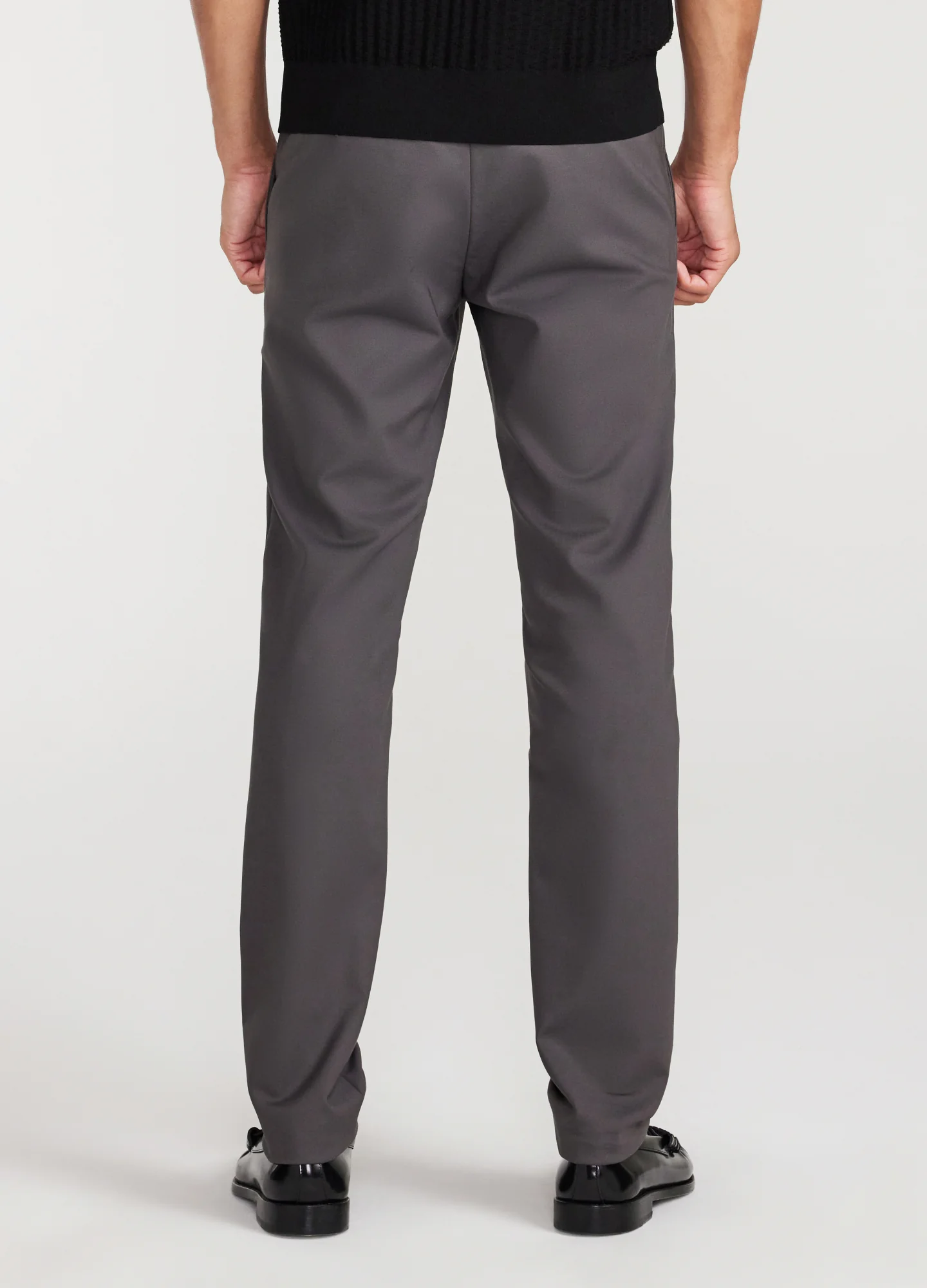 Tech Cotton Stretch Slim Pants Steel Grey - Image 5