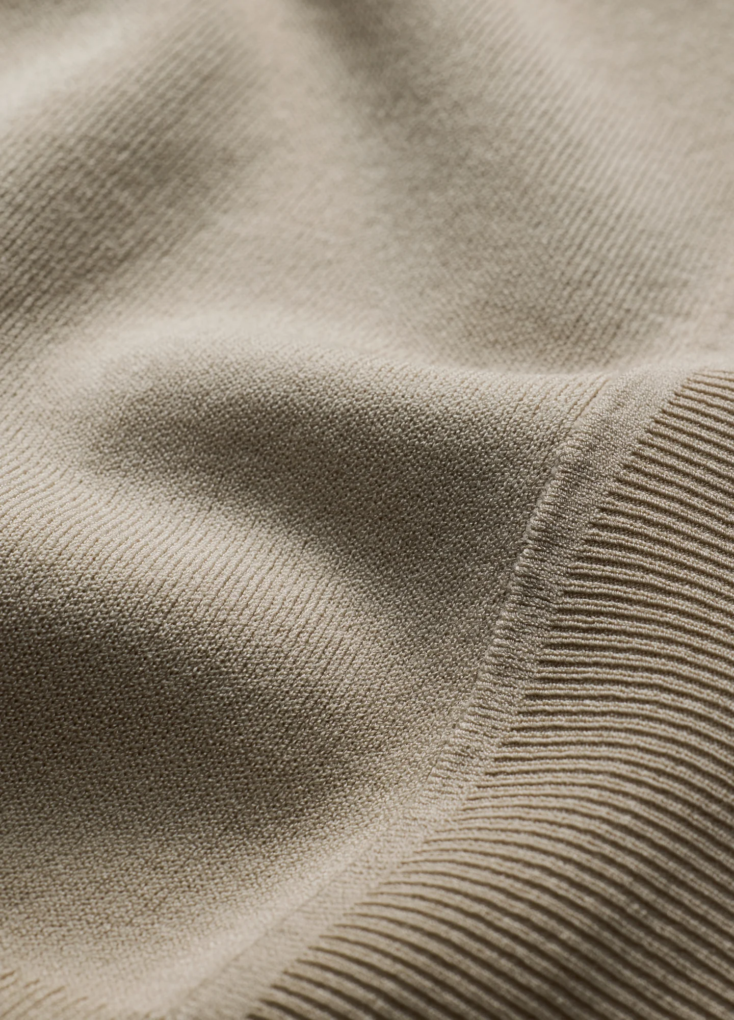 Technical Knit Crew Neck Sweater Oatmeal - Image 6
