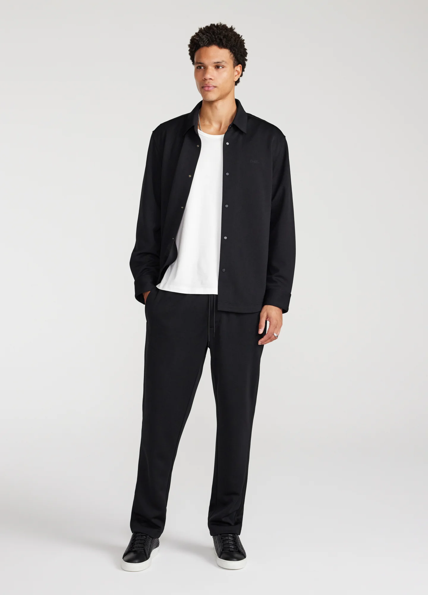 Tech Jersey Overshirt Black - Image 3