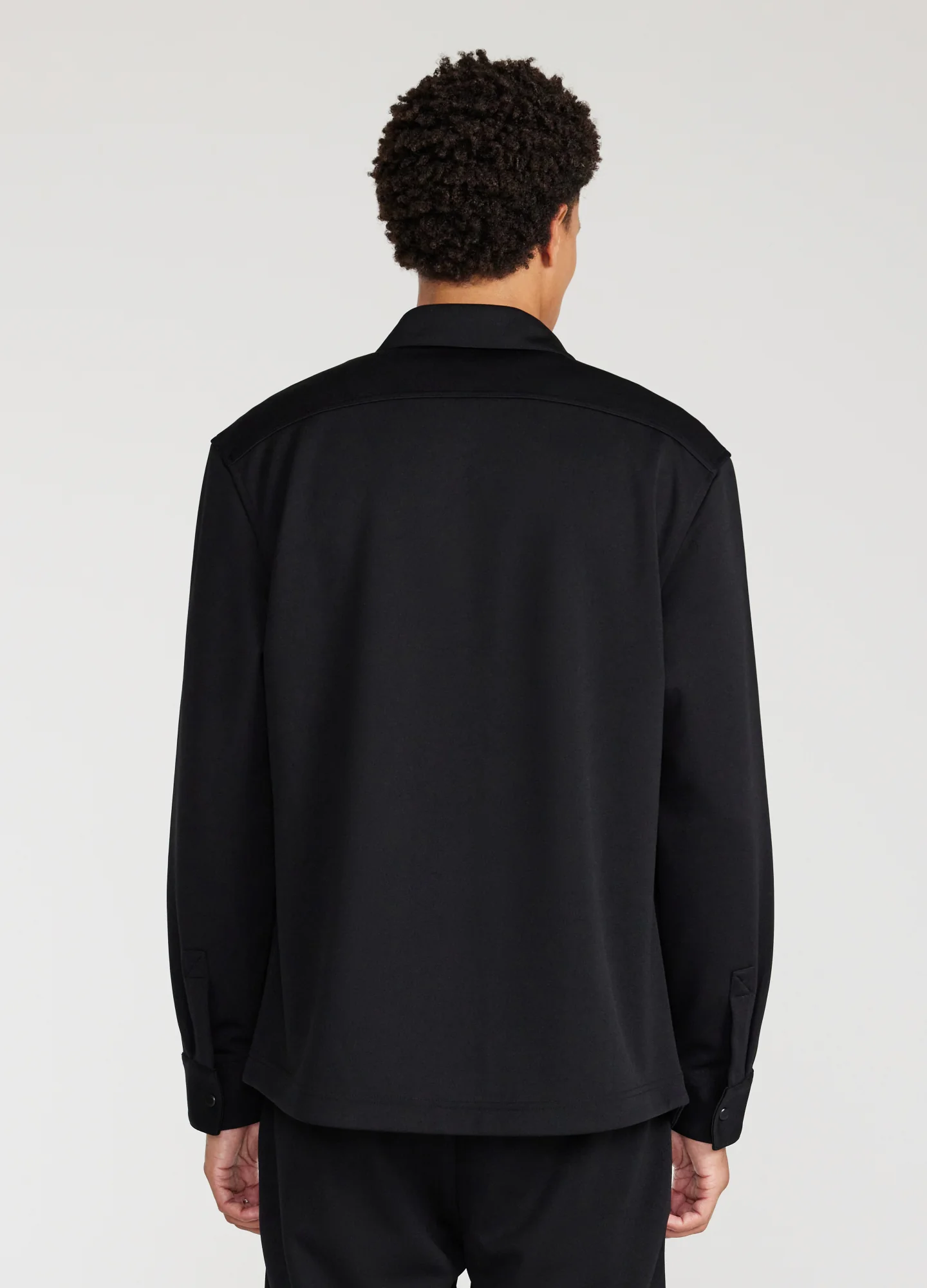 Tech Jersey Overshirt Black - Image 5
