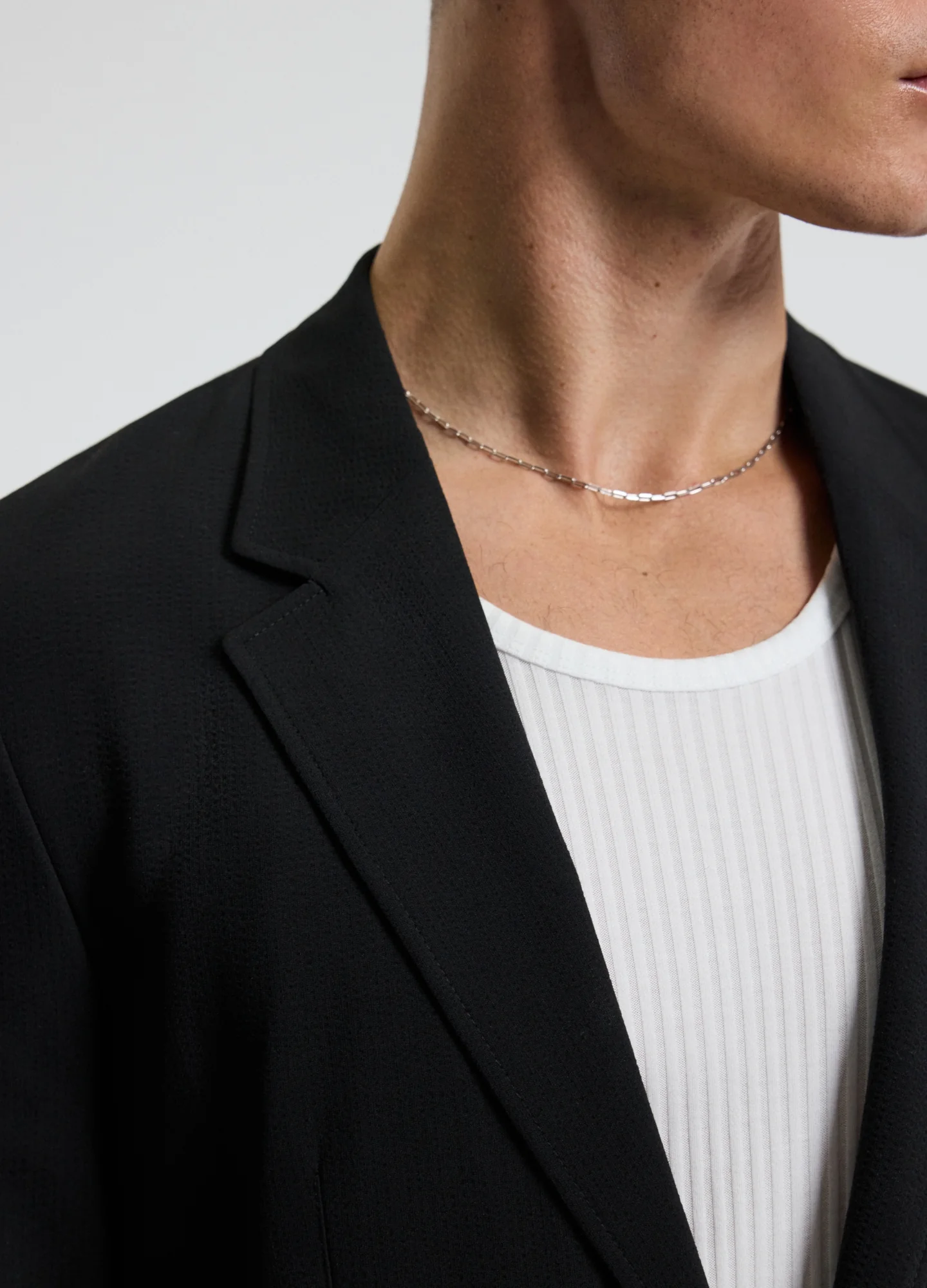 Tech Seersucker Blazer Black - Image 4