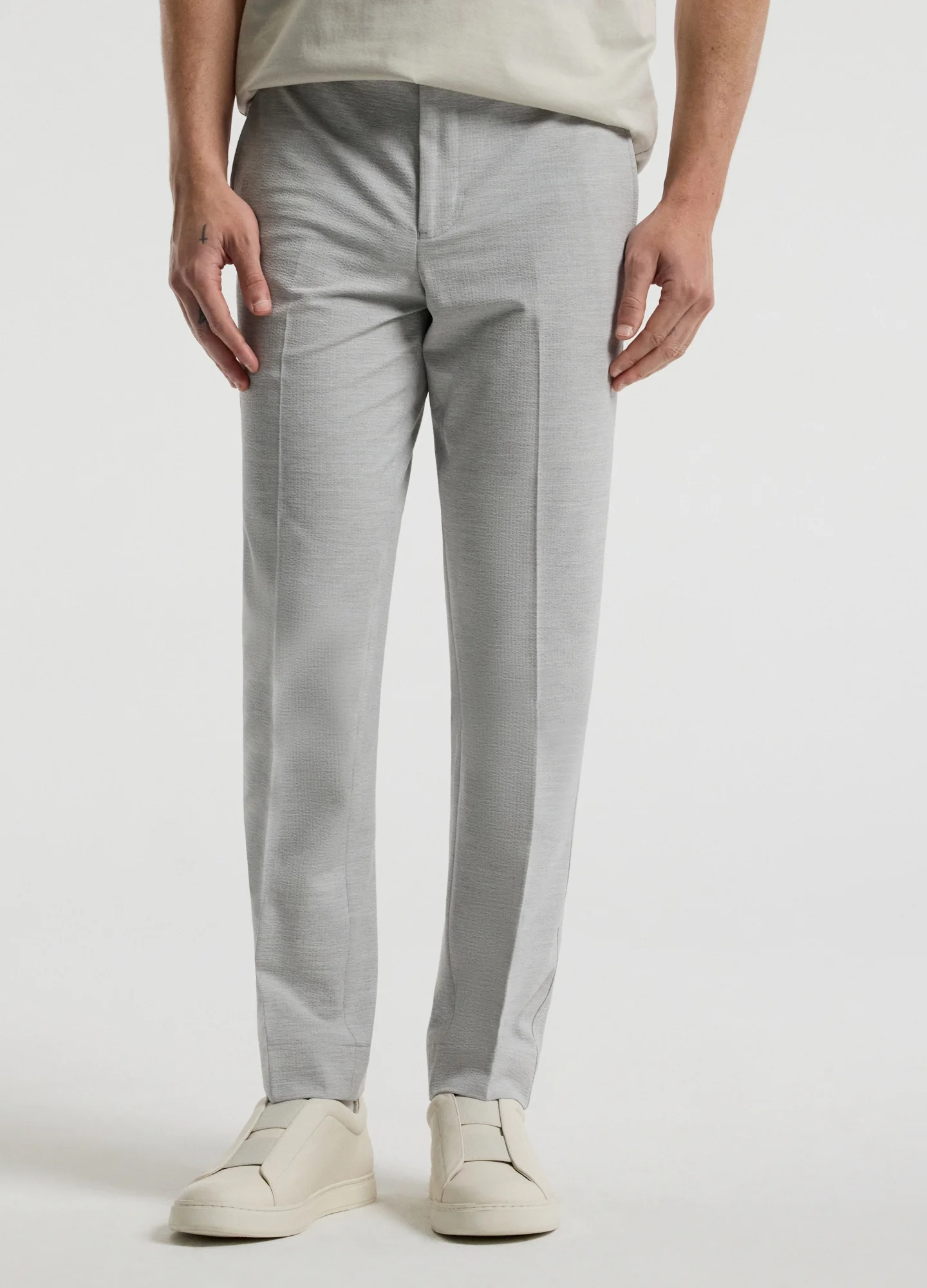 Tech Seersucker Pants Silver - Image 3
