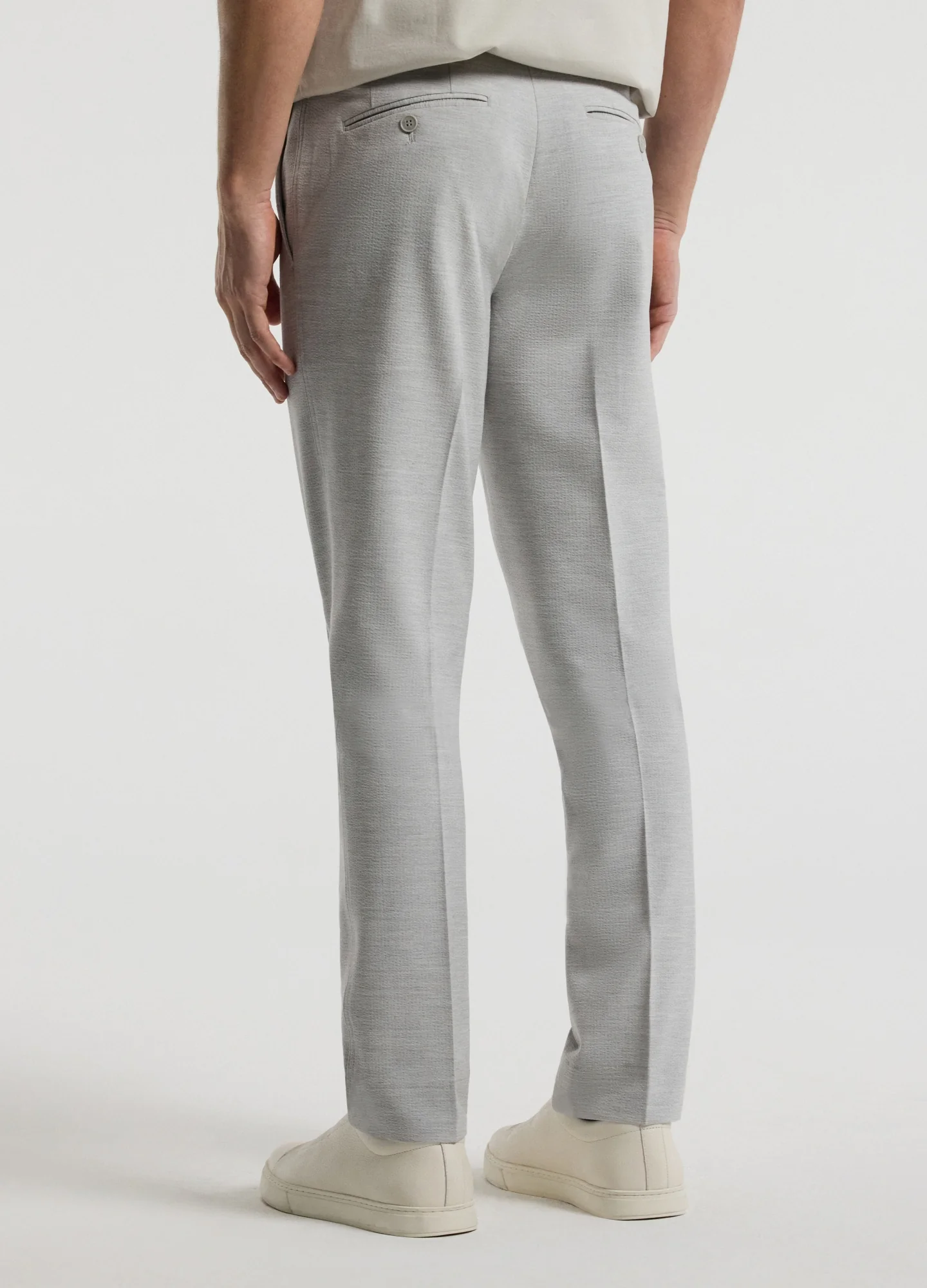 Tech Seersucker Pants Silver - Image 5