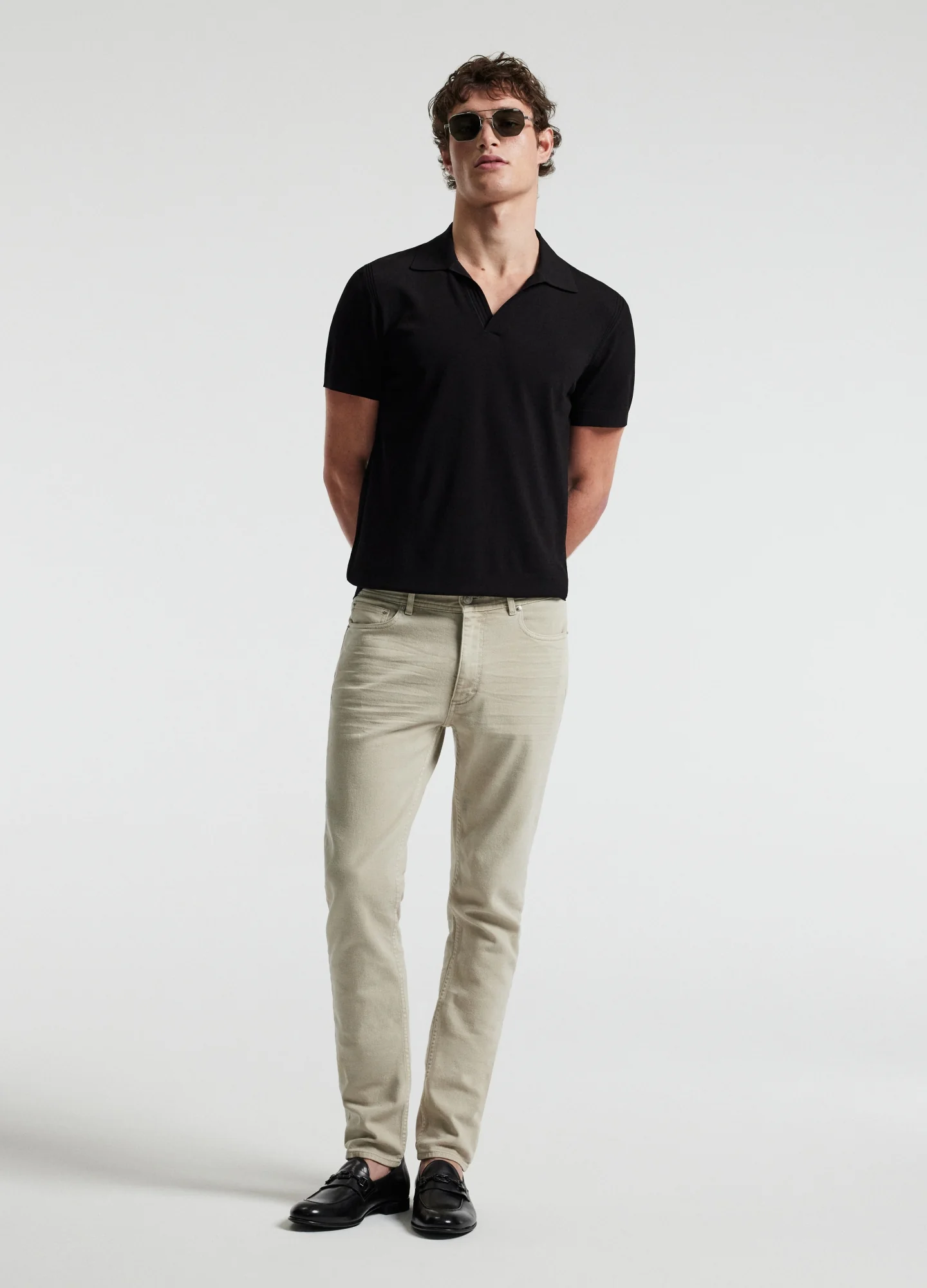 Tech Shoulder Trim Polo Black - Image 2