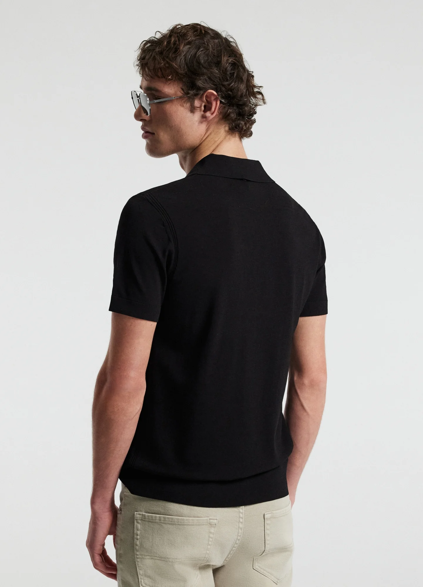 Tech Shoulder Trim Polo Black - Image 5