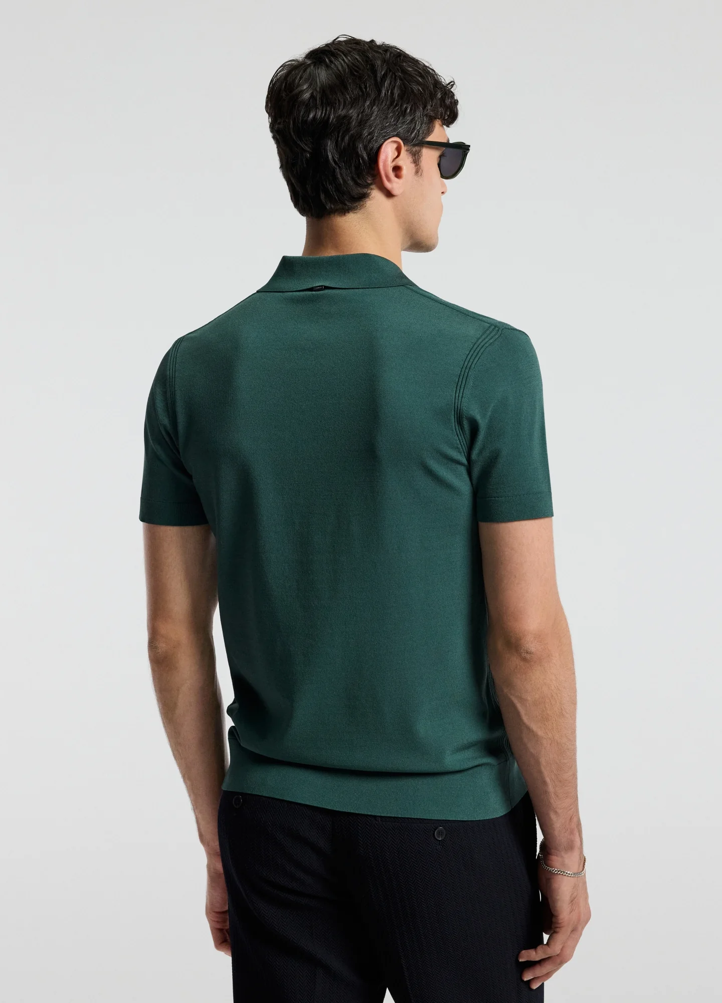 Tech Shoulder Trim Polo Sea Green - Image 4