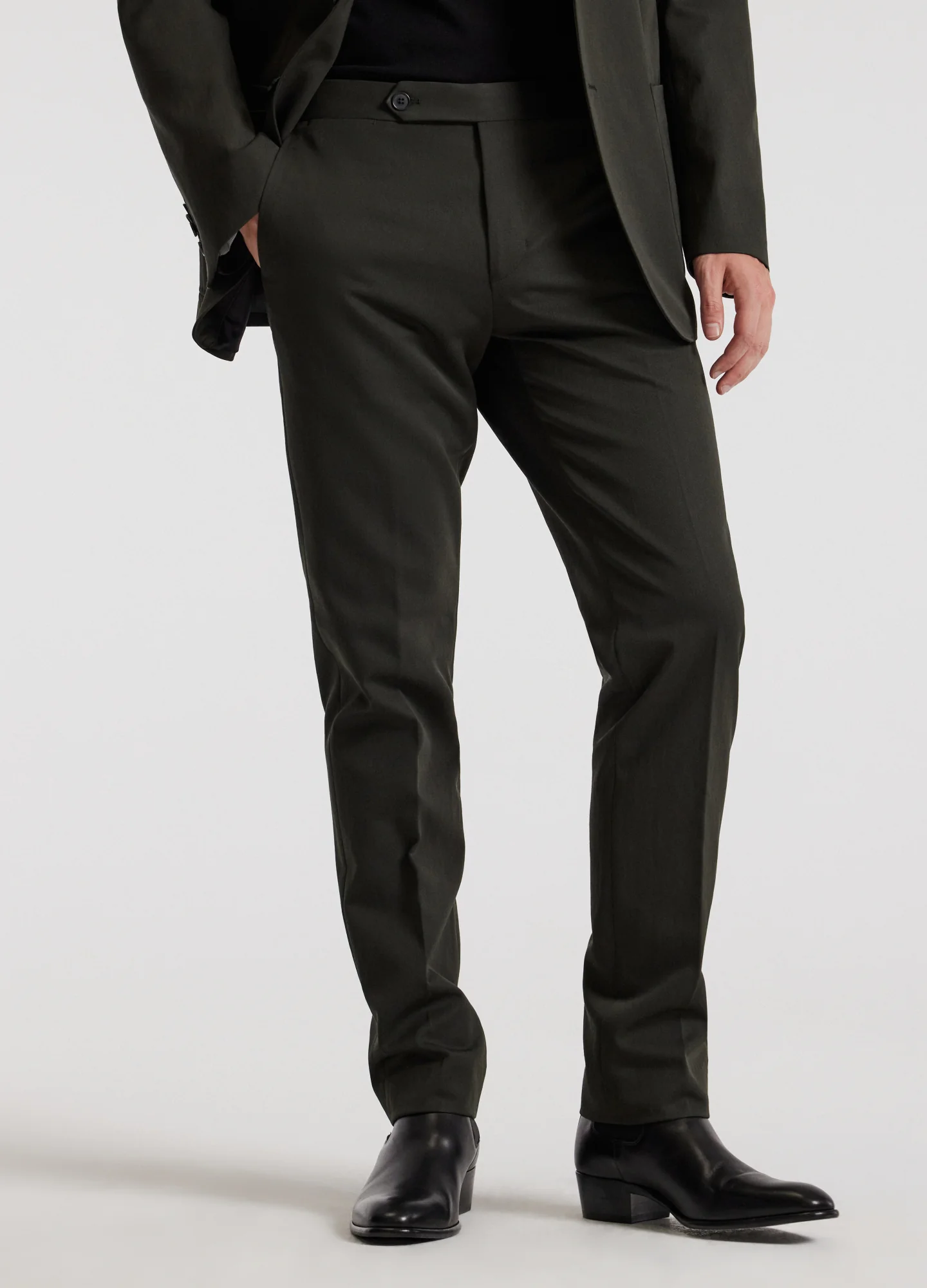 Tech Wool Dress Pants Dark Green - Image 3