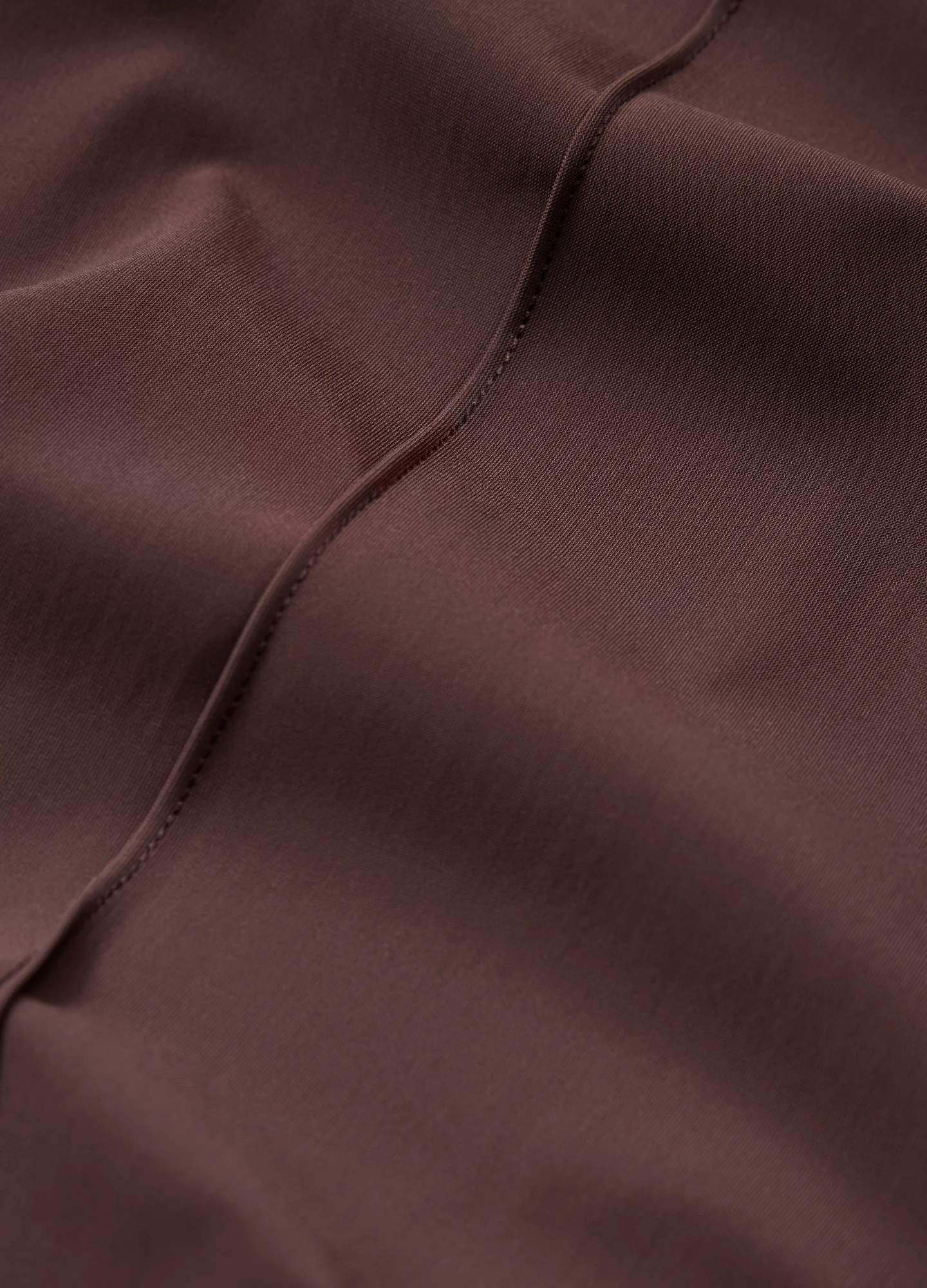 Technical Knit Pintucked Pants Mocha - Image 6