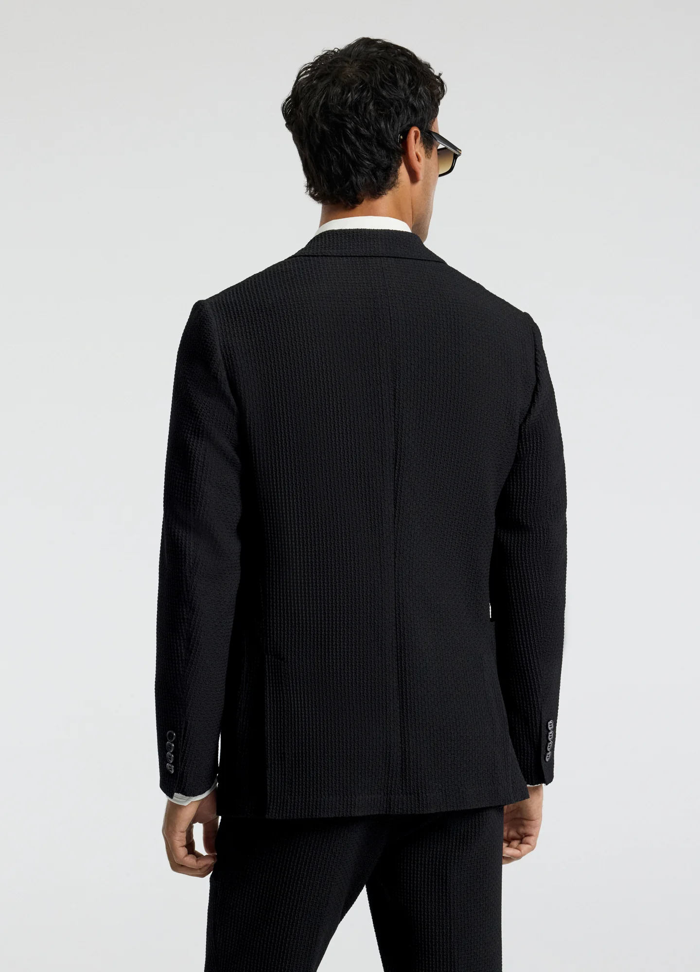 Textured Blazer Black - Image 5