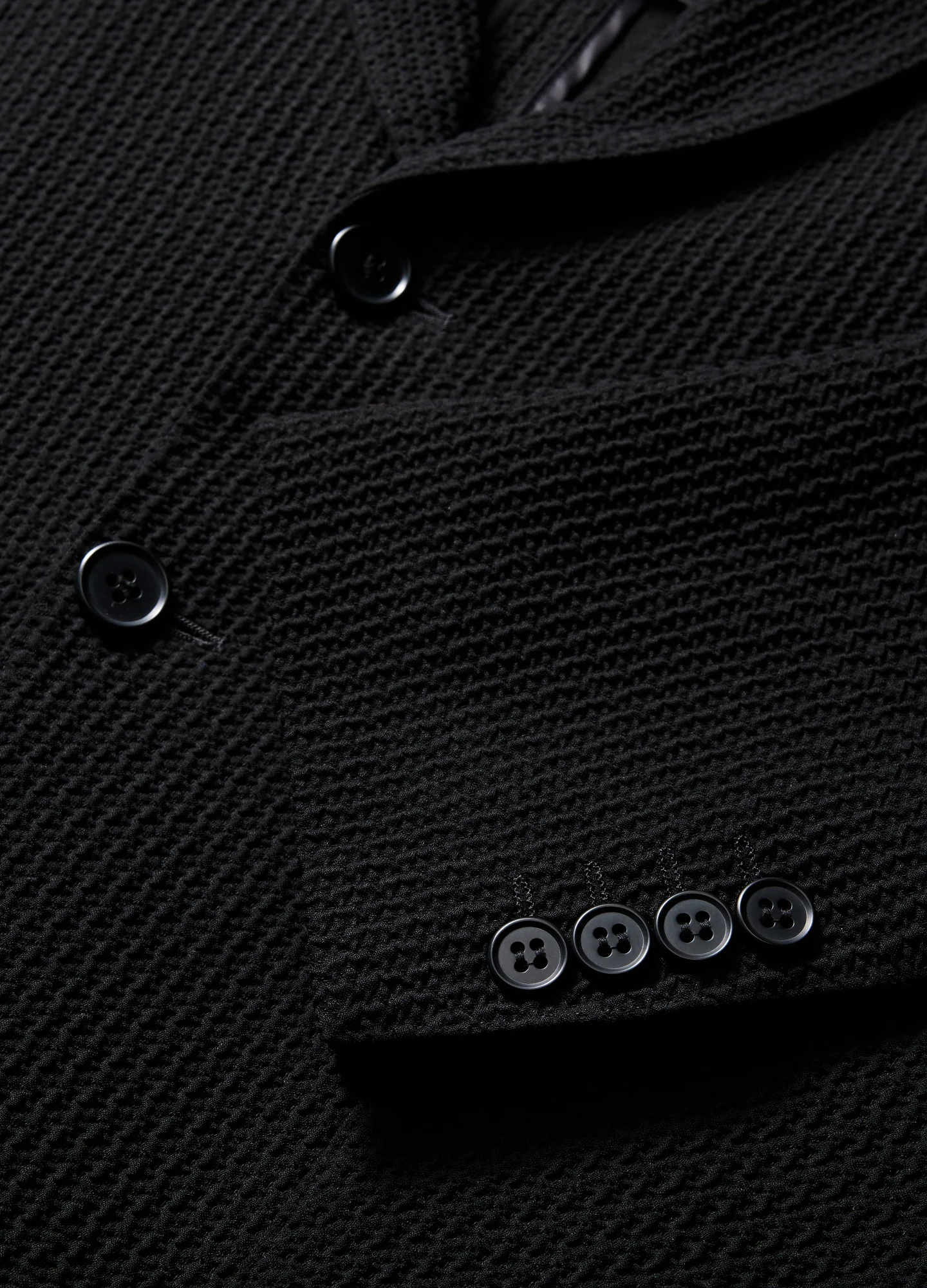 Textured Blazer Black - Image 8