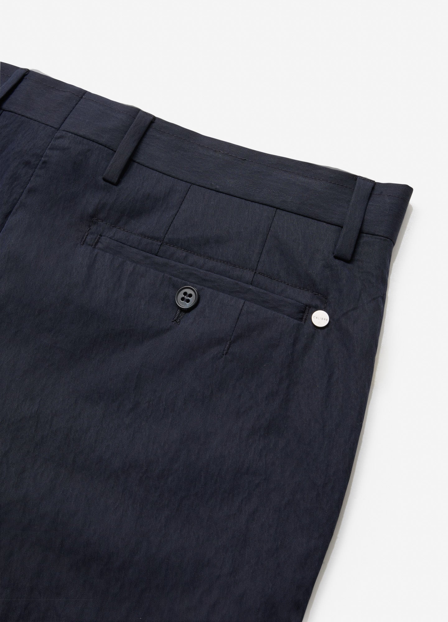 Textured Twill Shorts Navy - Image 6