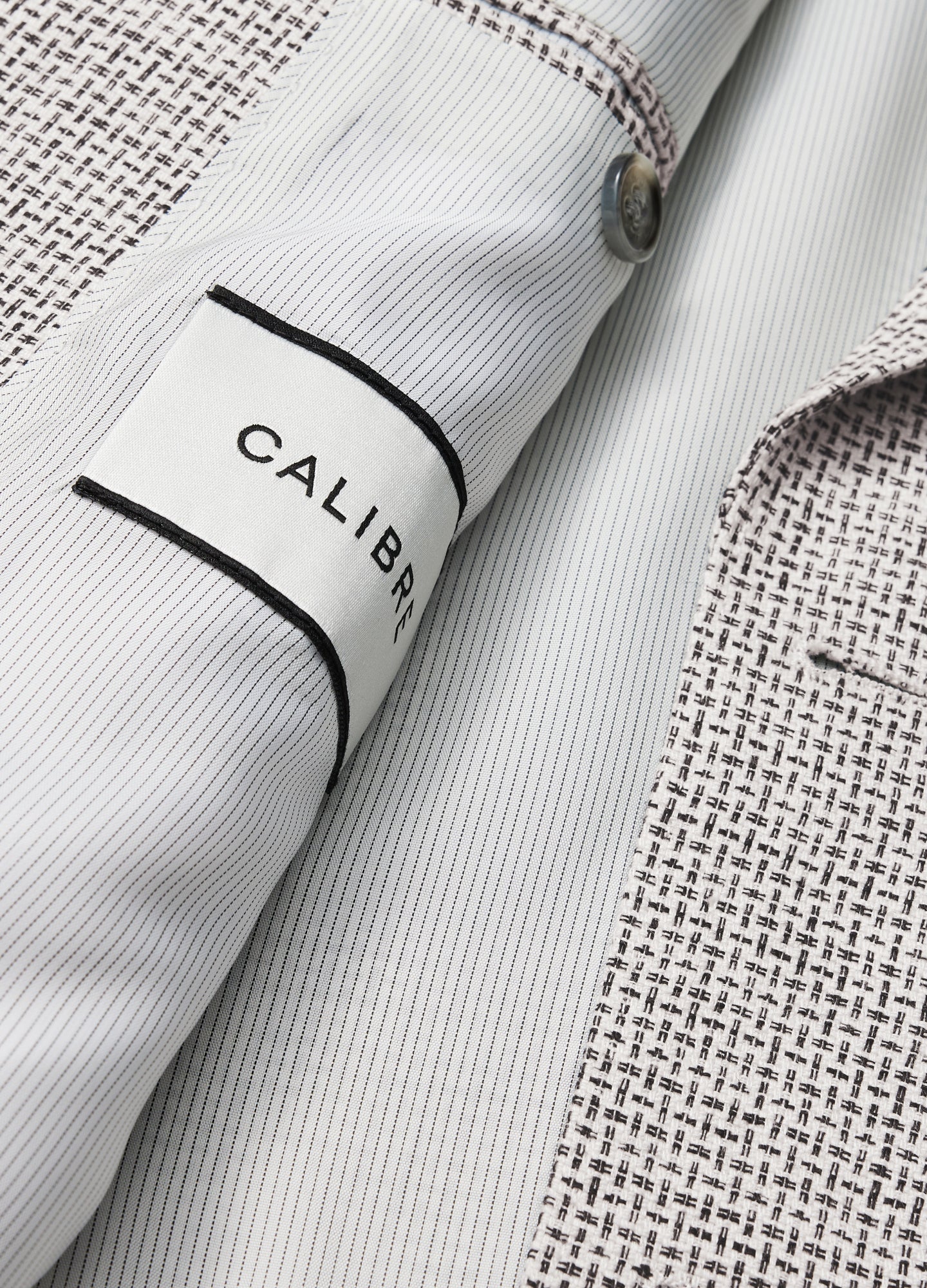 Thatch Check Linen Blazer White - Image 7