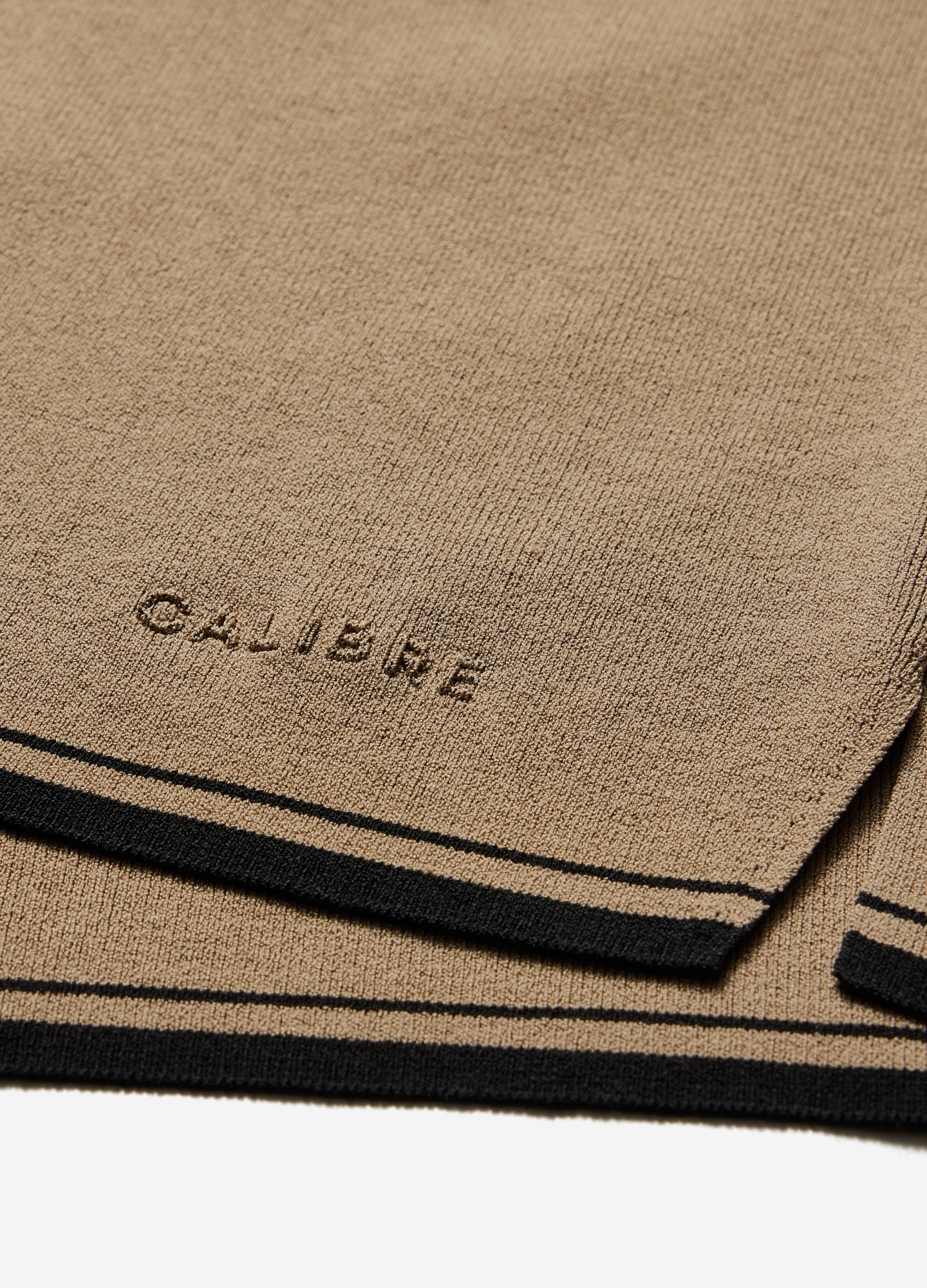Tipped Edge Long Sleeve Polo Sand - Image 6