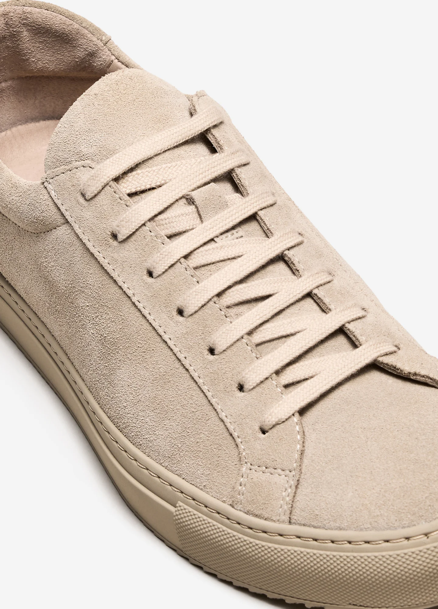 Tonal Suede Sneaker Stone - Image 4