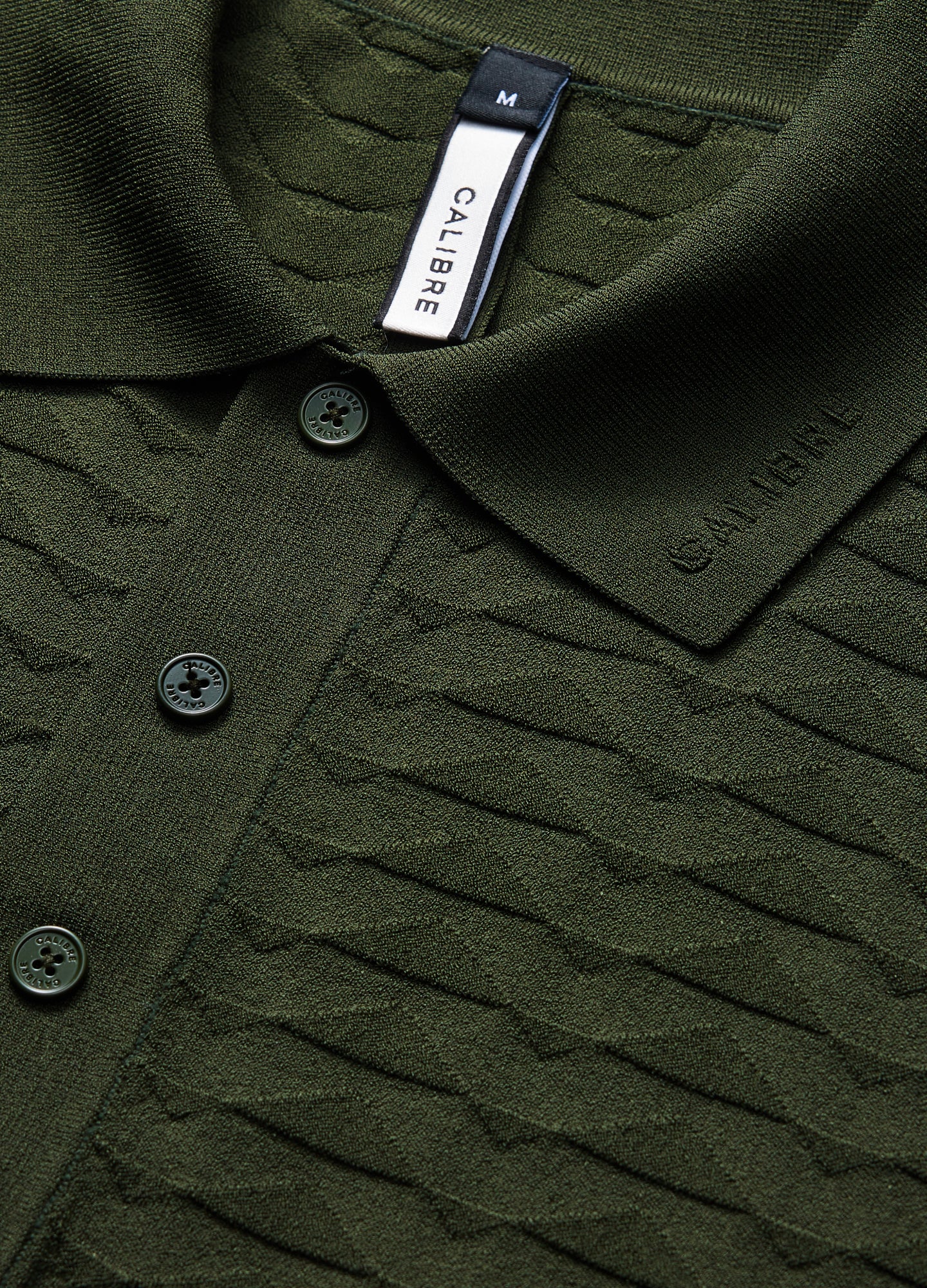 Triangle Knit Polo Pine Green - Image 6