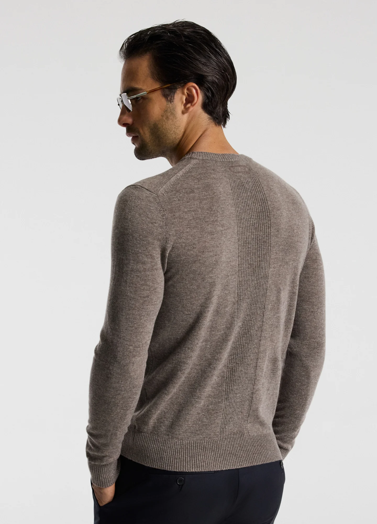 Ultra Fine Merino Wool Sweater Mocha - Image 5