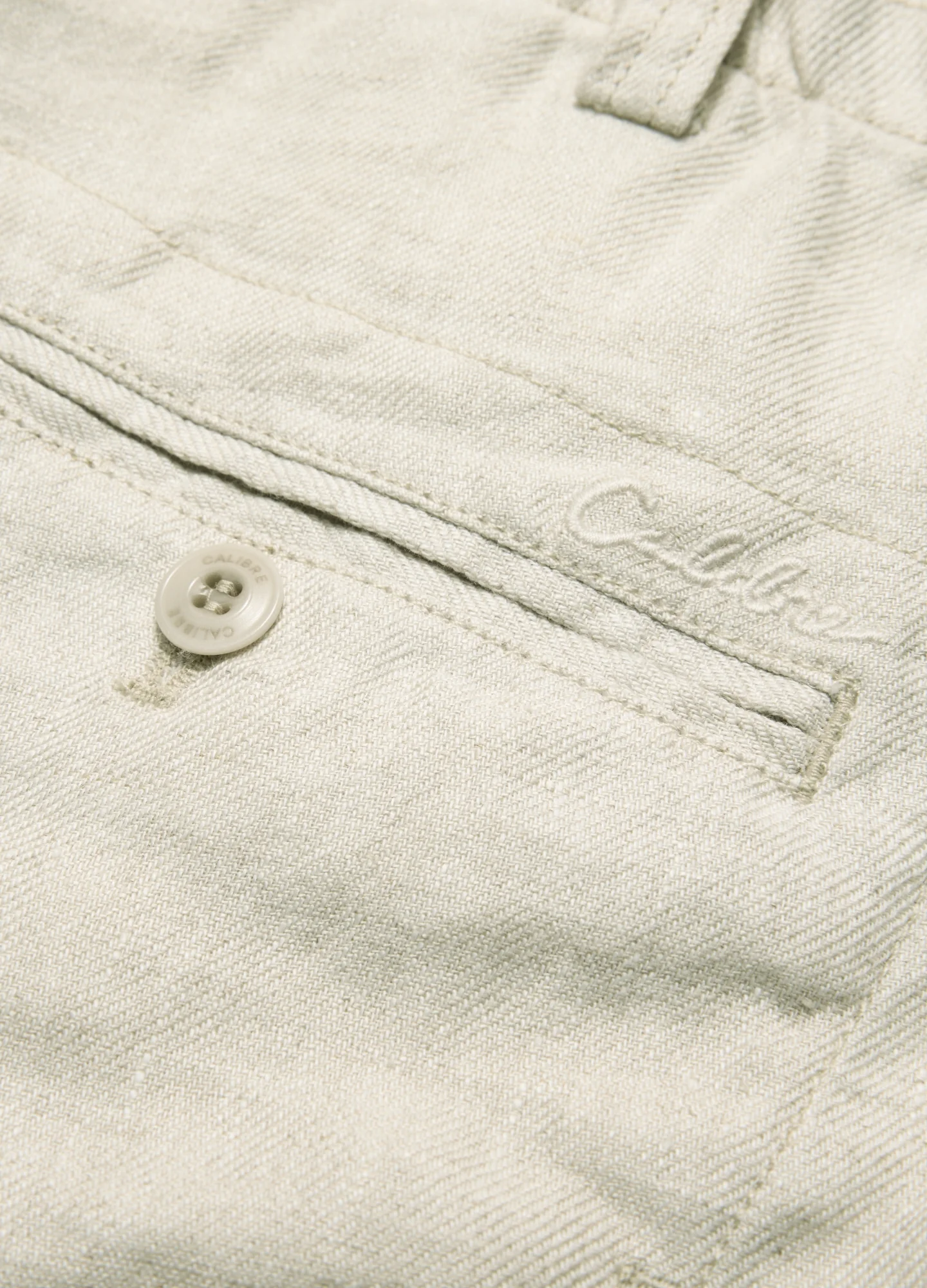 Washed Linen Shorts Natural - Image 6