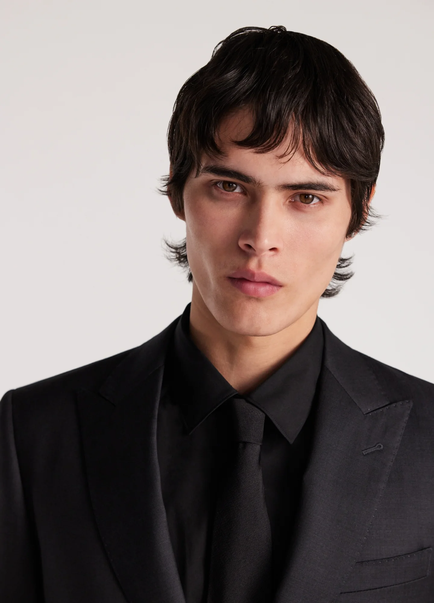 Wool Pinpoint Twill Jacket Char Combo - Image 6