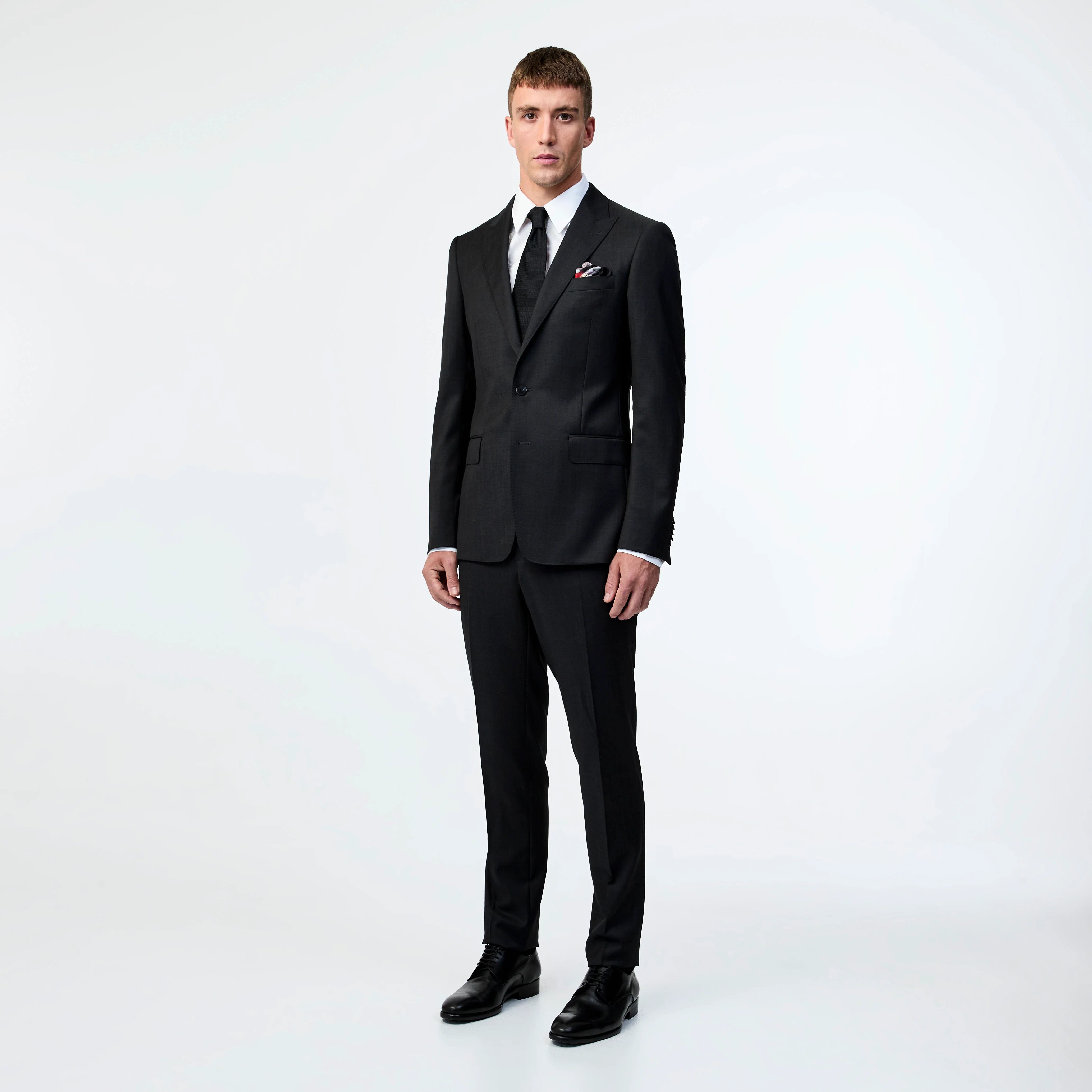Wool Pinpoint Twill Pant Char Combo - Image 6