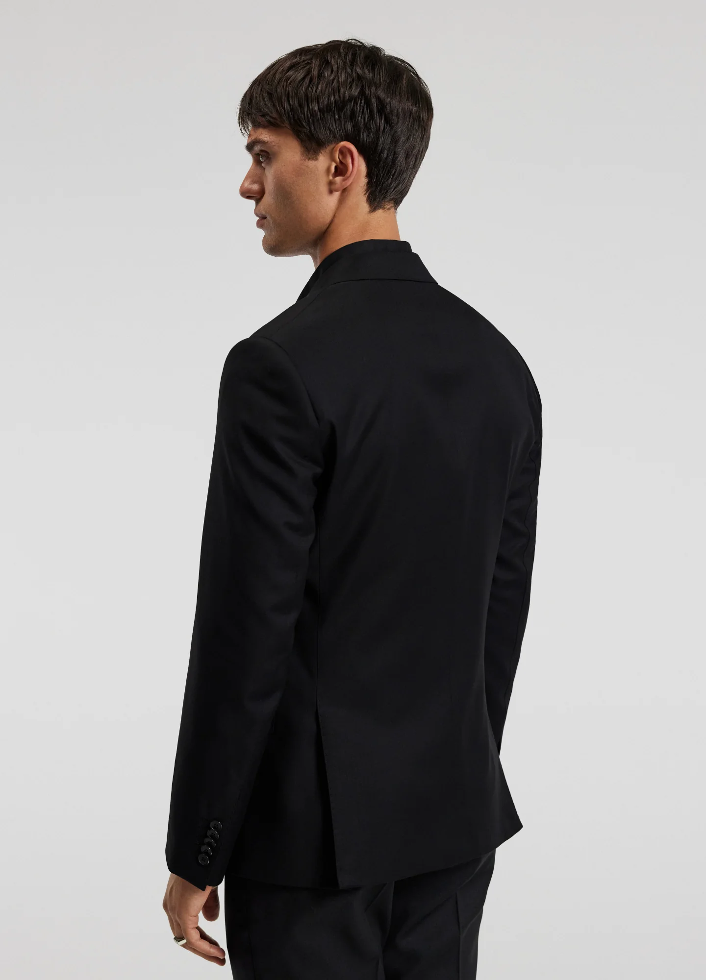 Wool Suit Jacket Black - Image 5