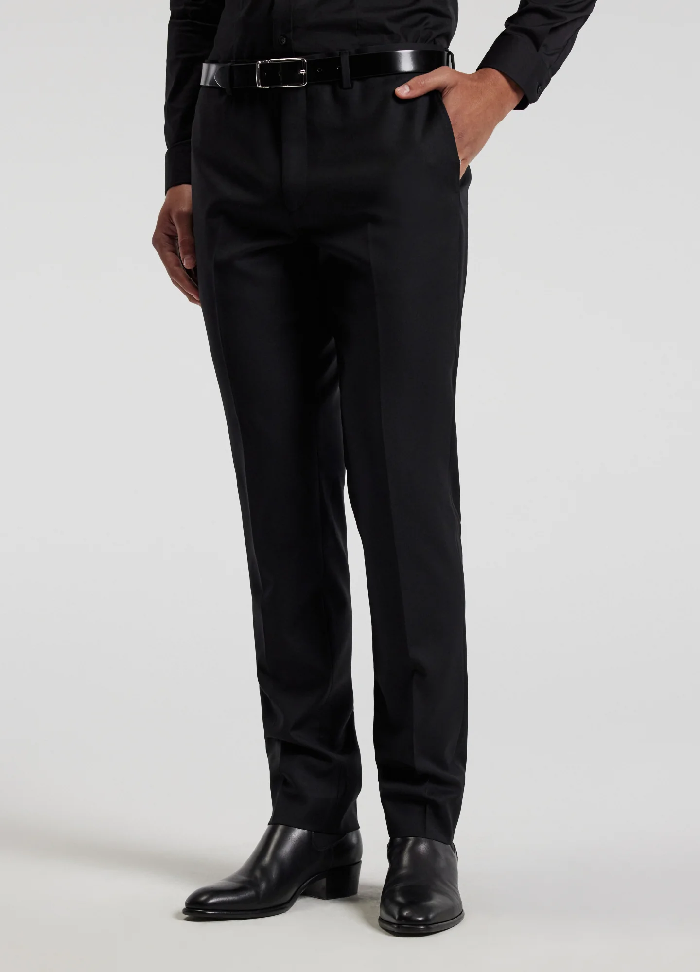 Wool Suit Pants Black - Image 3