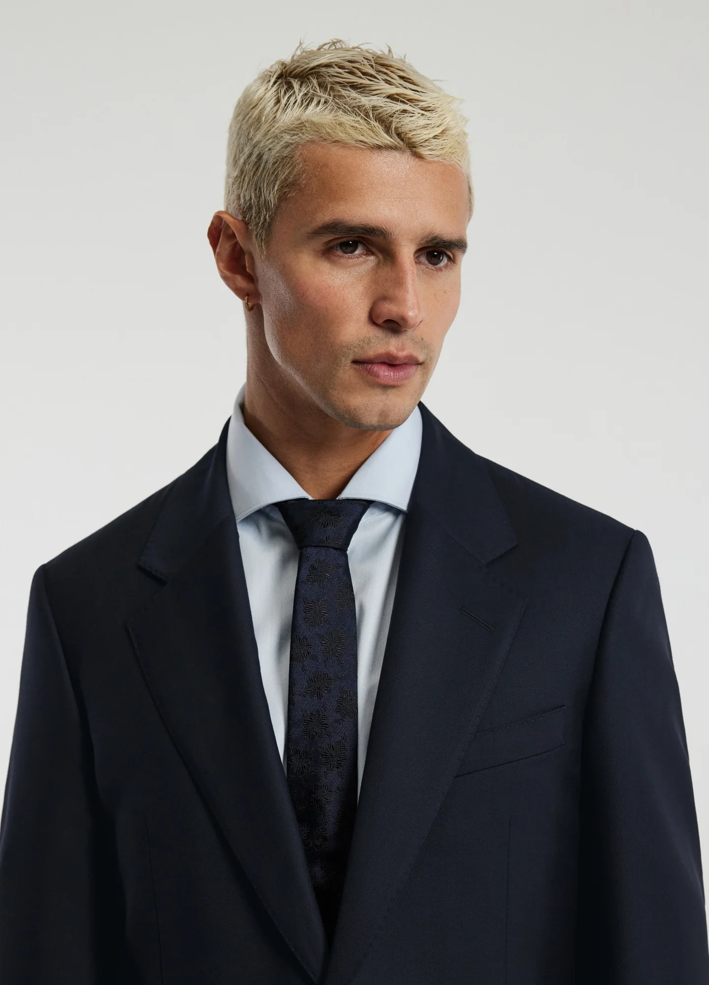Wool Twill Suit Jacket Navy - Image 4