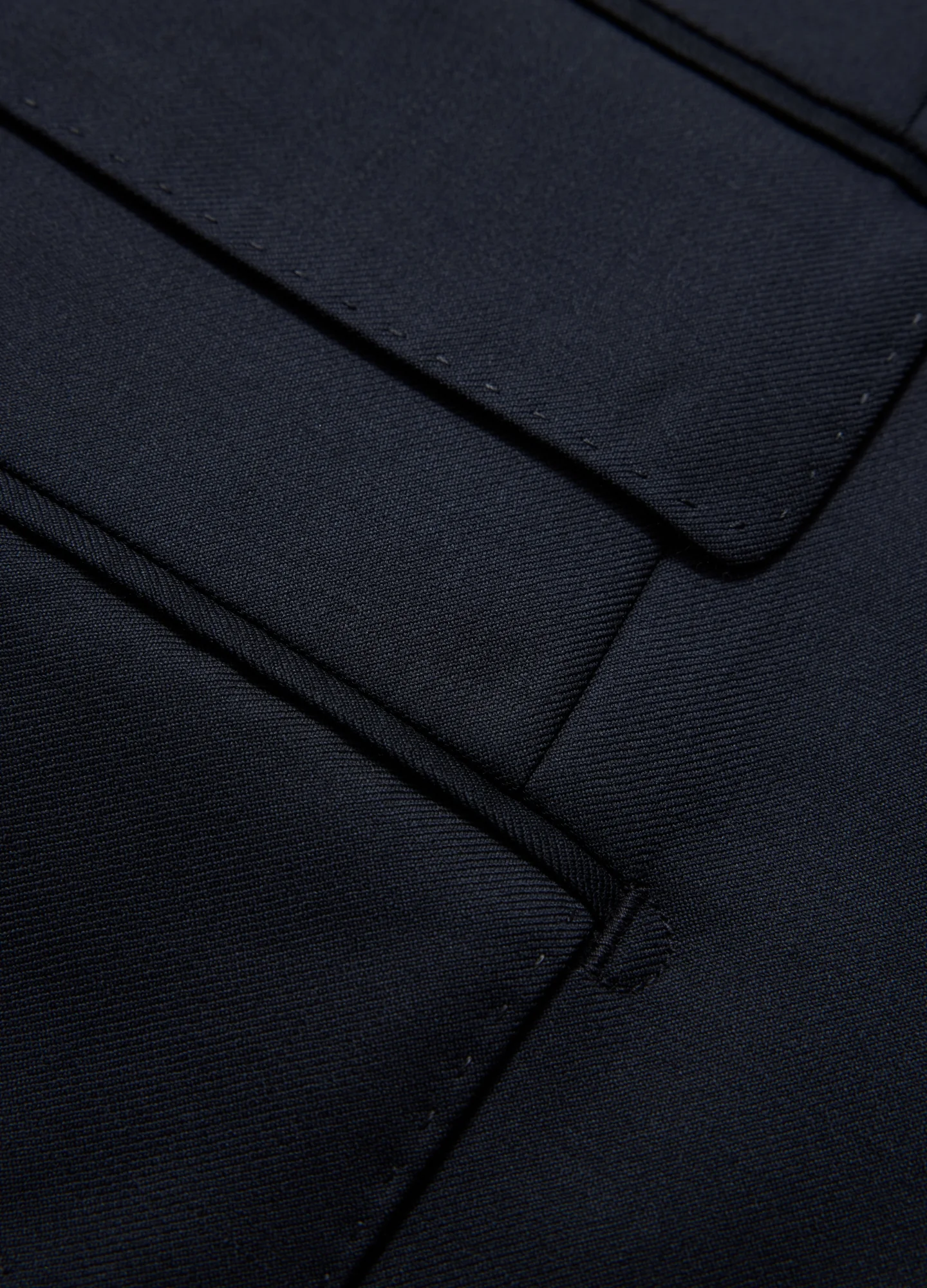 Wool Twill Suit Jacket Navy - Image 6