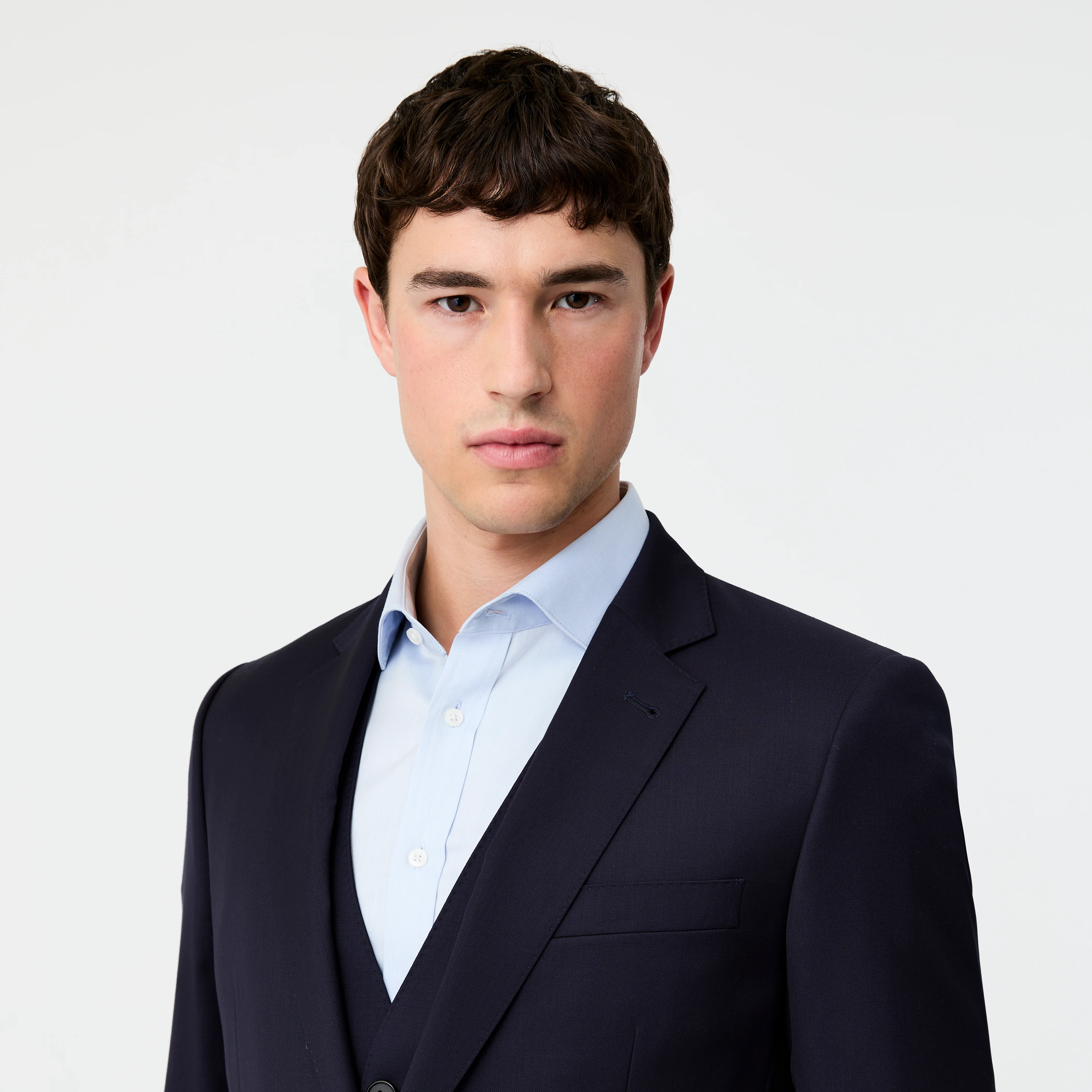 Wool Twill Suit Jacket Navy - Image 6