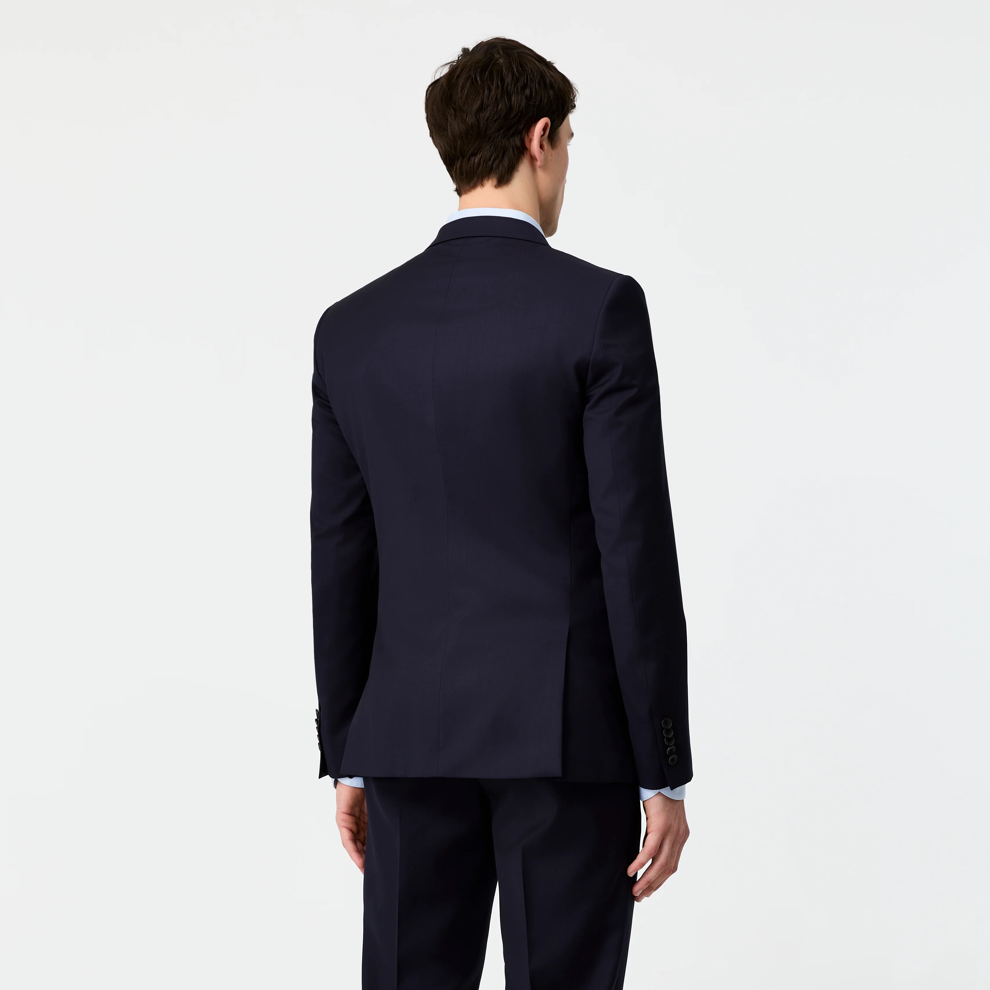 Wool Twill Suit Jacket Navy - Image 7
