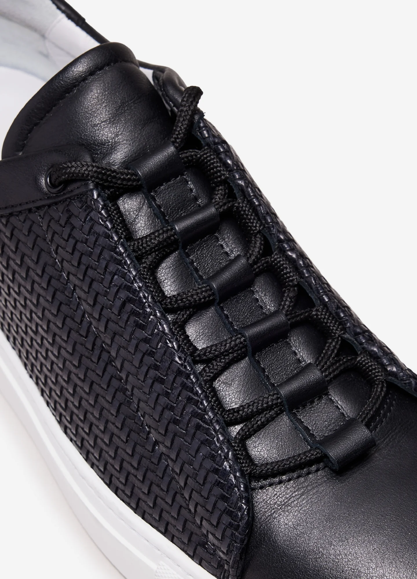 Woven Concealed Sneaker Black - Image 4