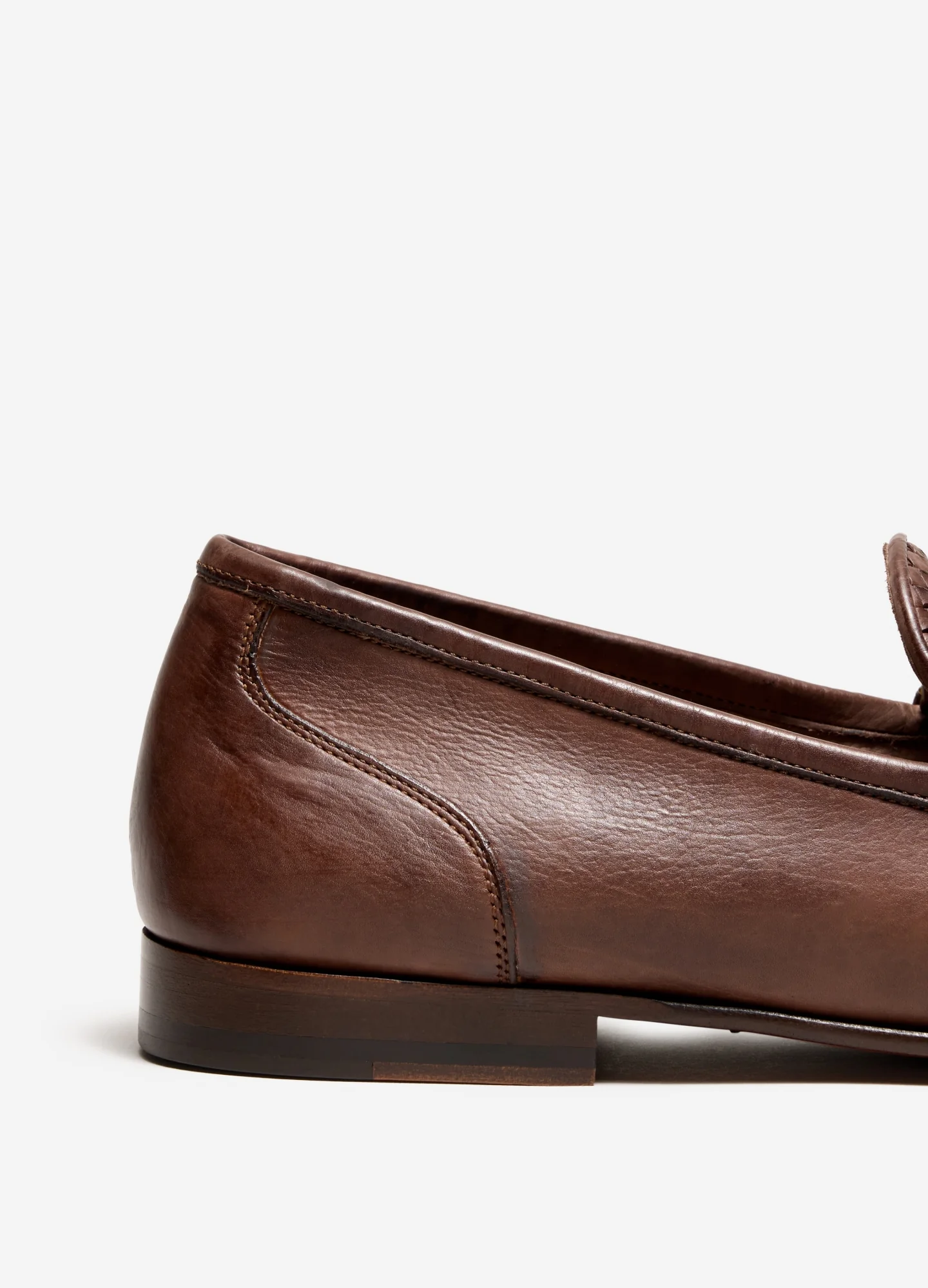 Woven Insert Loafer Tan - Image 3