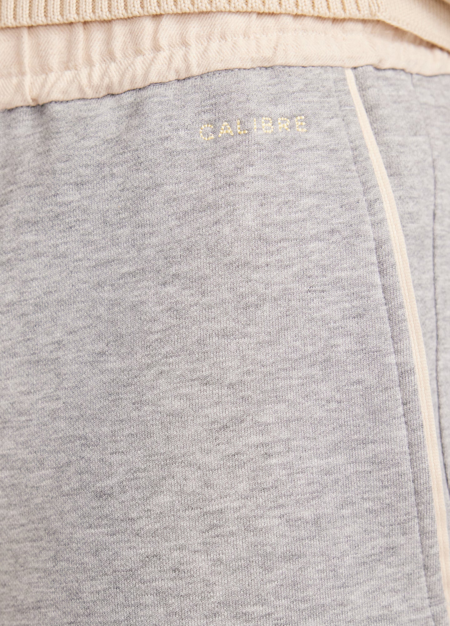 Woven Waistband Knit Shorts Grey Marle - Image 4