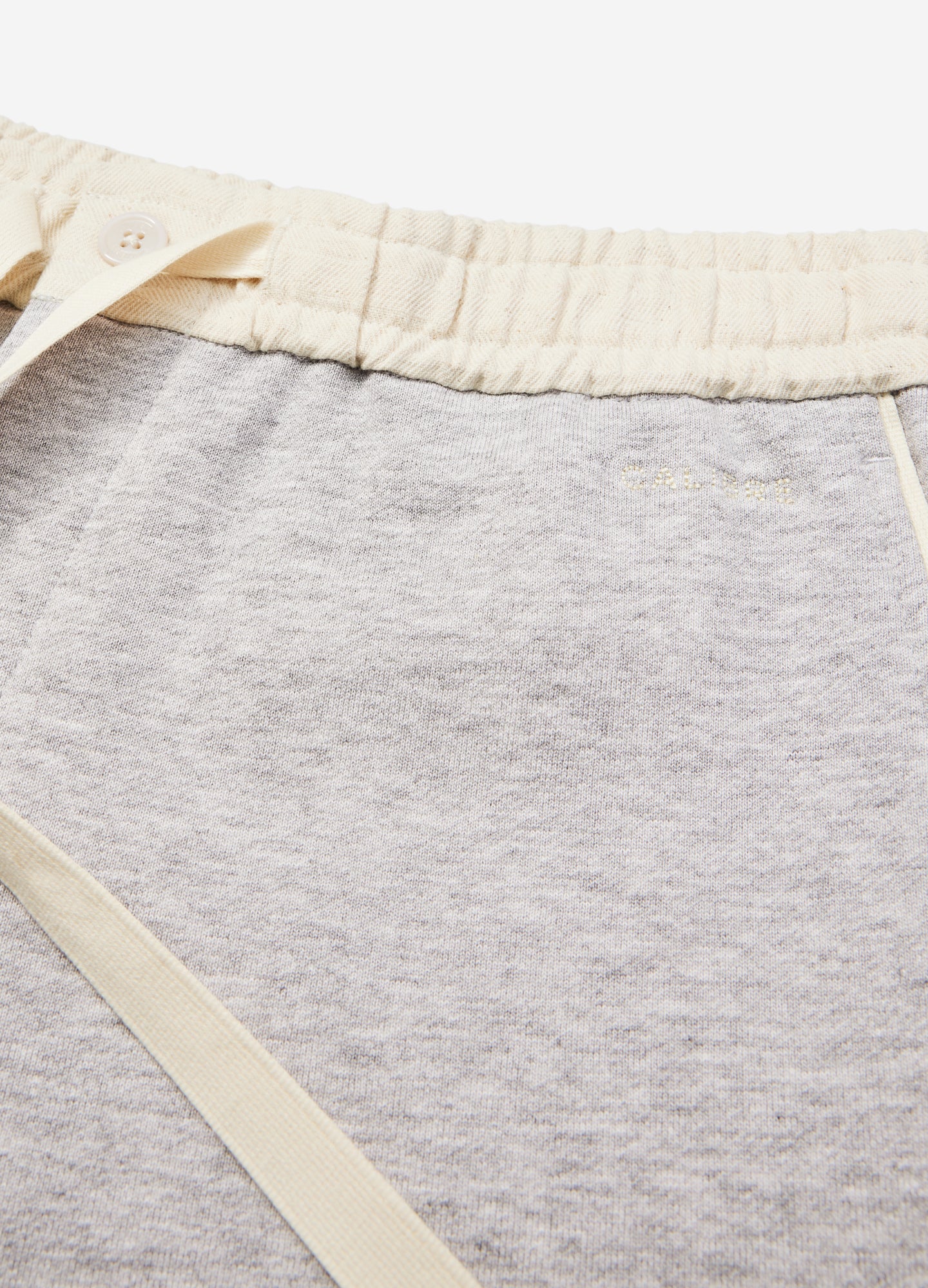 Woven Waistband Knit Shorts Grey Marle - Image 6